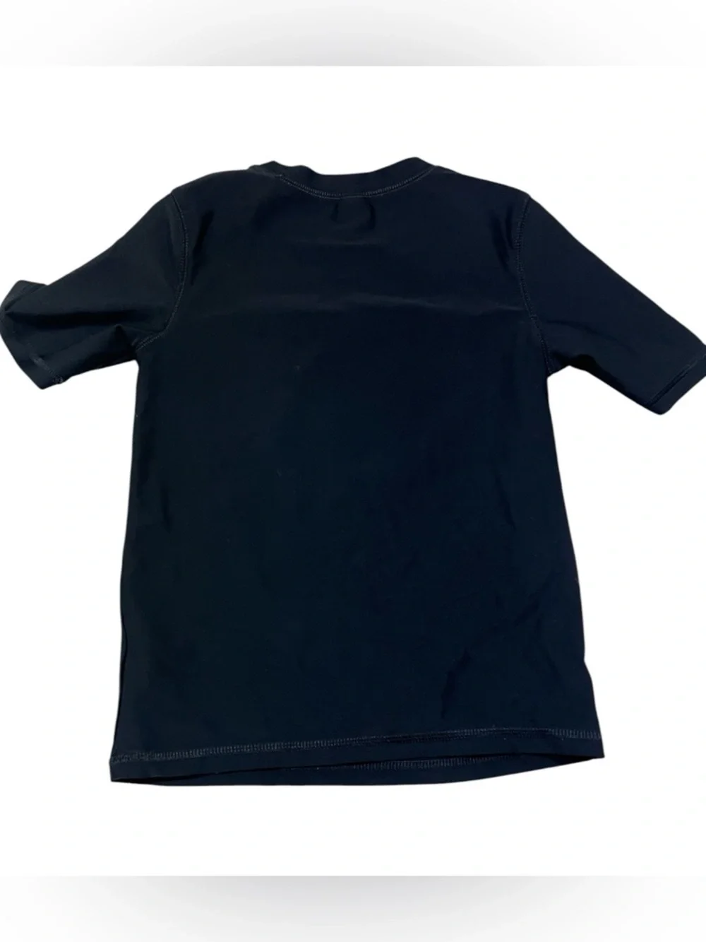 Old Navy Black Rashguard with Blue Shark Graphic